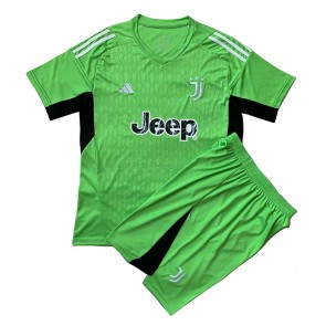 Juventus Bramkarskie Koszulka Wyjazdowych Dziecięca 2023-24 Krótki Rękaw (+ Krótkie spodenki)